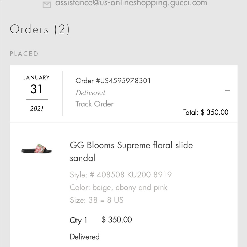 GG Blooms Supreme floral slide sandal BRAND NEW